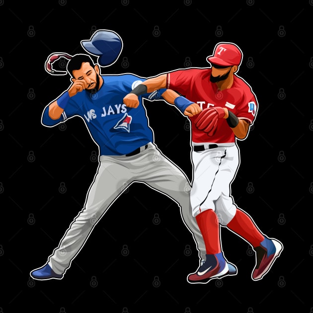 Jose Bautista Punch Rougned Odor by 40yards