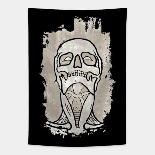 Anatomy Linoprint Tapestry