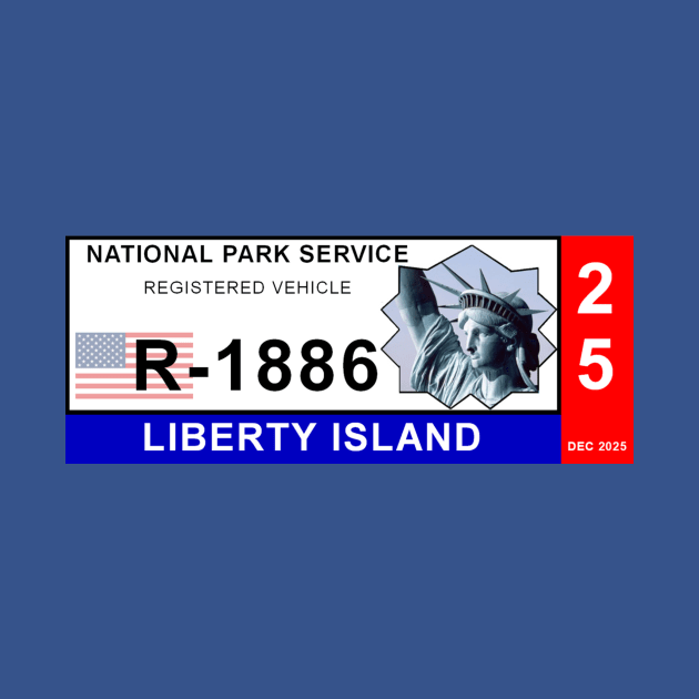 2025 Liberty Island National Park Parking Permit by Starbase79