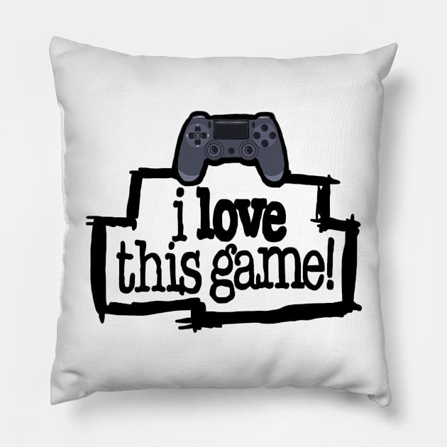 I Love This Game! Pillow by tabslabred