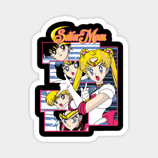 Sailor Moon Team Design with Heroic Pose Magnet