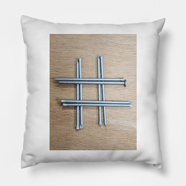 Hashtag Pound Sign Nailed It! Pillow by laceylschmidt