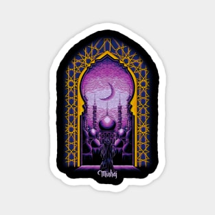 Mosque's View Purple Magnet