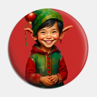 Cute Christmas Elf Pin