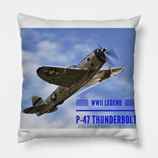 2-Sided - P-47 Thunderbolt Pillow