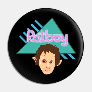 Ratboy with Logo Pin