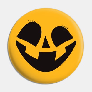 Cute Scary Jack O Lantern Pumpkin Face Halloween Mom Costume Pin