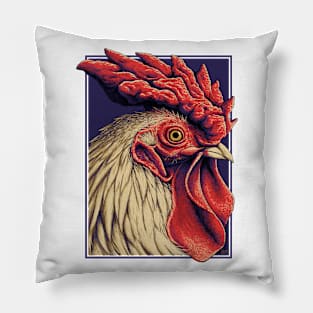 Chicken Portrait Pillow