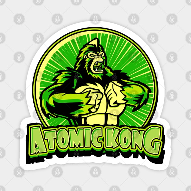 Atomic Kong (green) Magnet by Doc Multiverse Designs