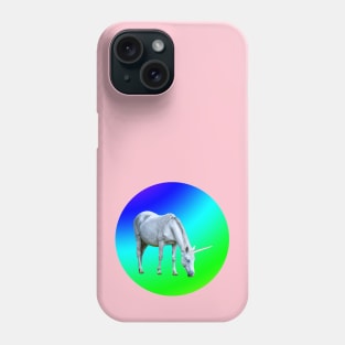 Unicorn eating the rainbow Phone Case