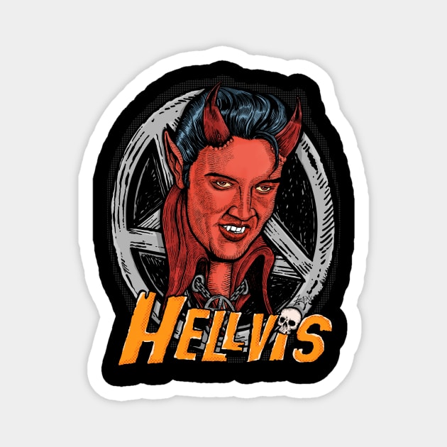 HELLVIS:  Hail to the King Magnet by ZugArt01