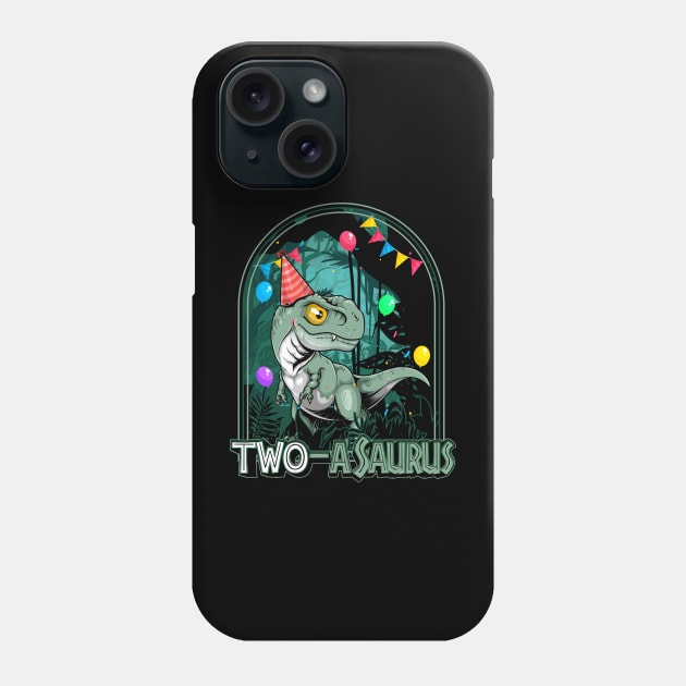 Dinosaurus 2nd birthday Phone Case by Wagum Std