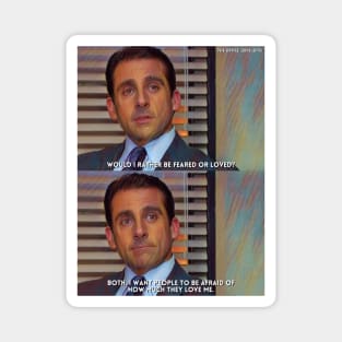 Be Feared Or Loved | The Office (2005-2013) TV Series Digital Fan Art Magnet