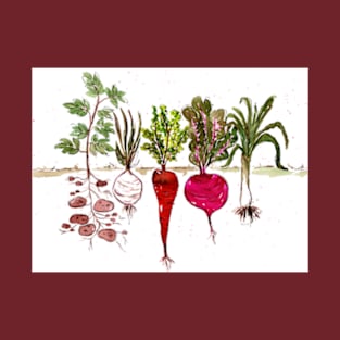 Vegetables Tubers in the garden T-Shirt