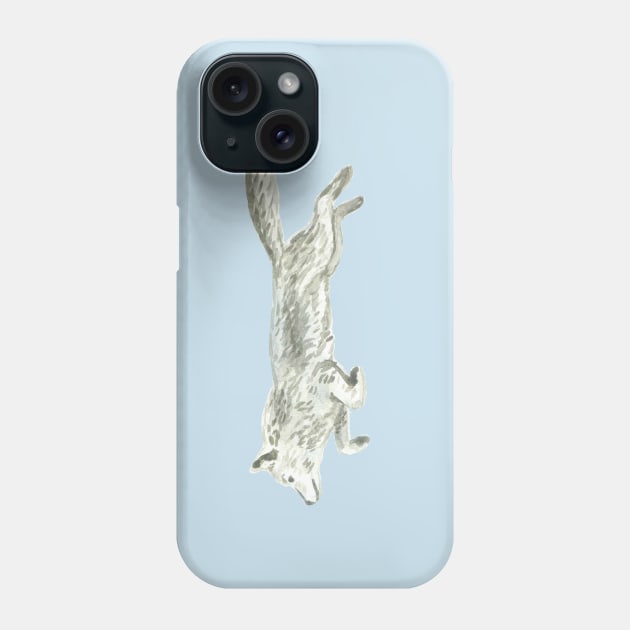 Watercolor Wolf Phone Case by lexalion