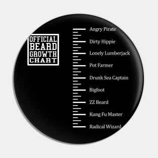 Funny Beard Ruler Shirt Pin