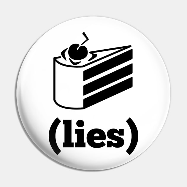 The Cake is a lie! Pin by TenseJellyfish