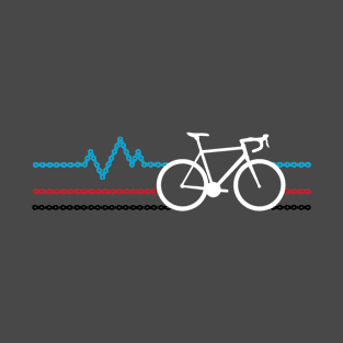 Bike Stripes Velodrome Cycling Art T-Shirt