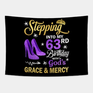 Stepping Into My 63rd Birthday With God's Grace & Mercy Bday Tapestry