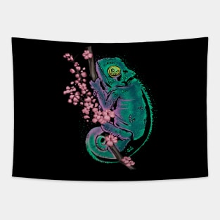 chameleons and cherry blossoms Tapestry