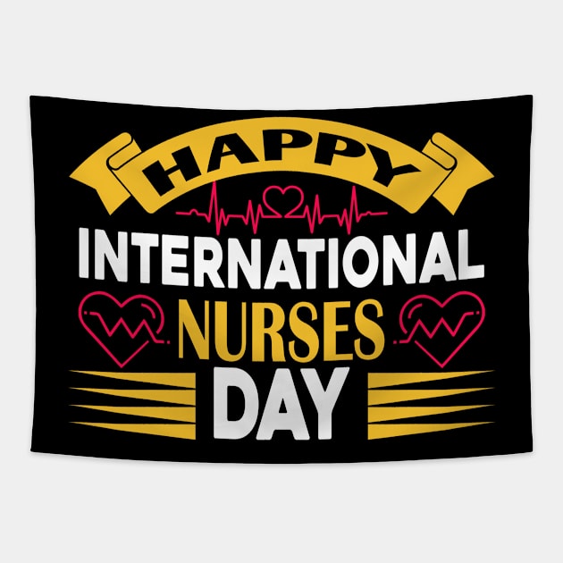 Happy International Nurses Day Tapestry by coollooks