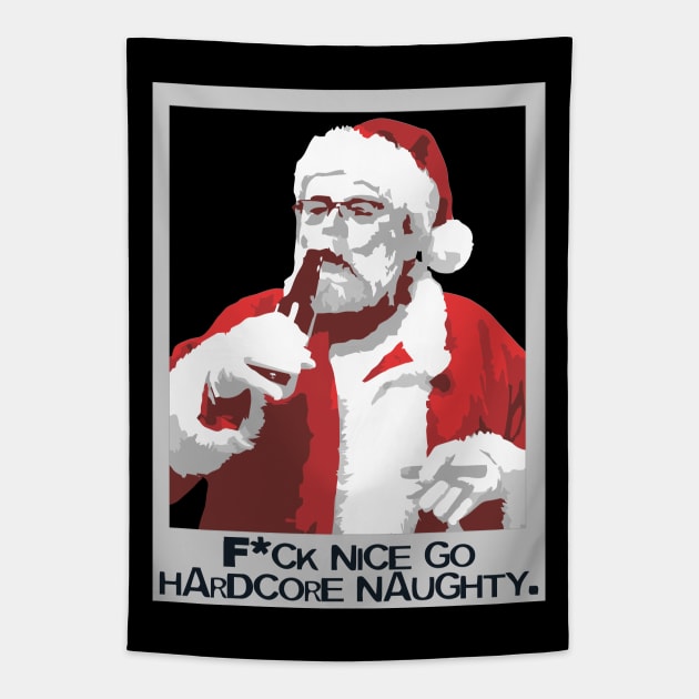 F*ck Nice Santa Claus Tapestry by Muzehack