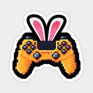 Game Controller Bunny Easter Video Gaming Gamer Pixel art Magnet