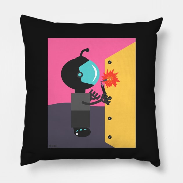 Welding Robot Pillow by faiiryliite