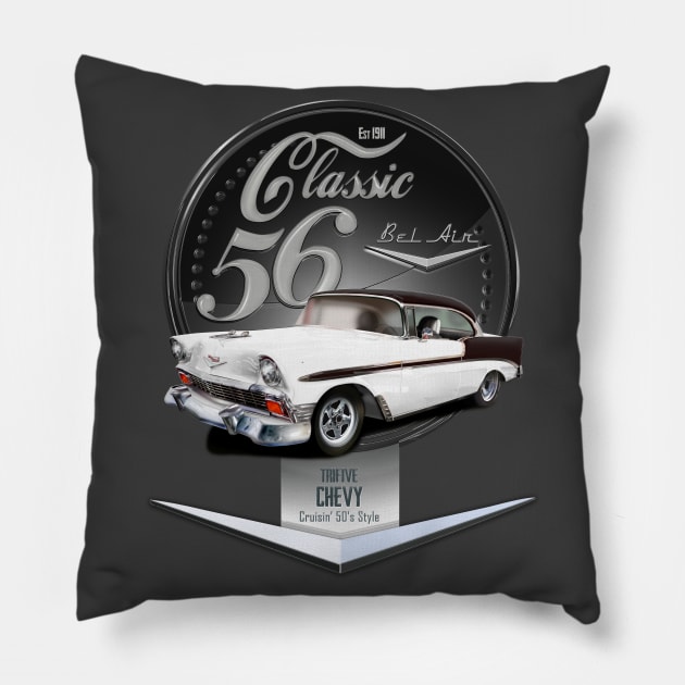 56 Chevy Pillow by hardtbonez
