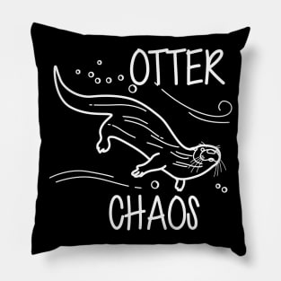 Otter Chaos Pillow