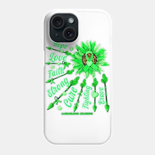 Gastroparesis Awareness Awareness - Sunflower leopard faith love fight Phone Case