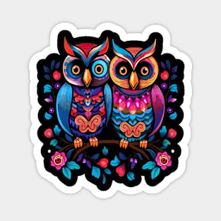 Owl Couple Valentine Magnet