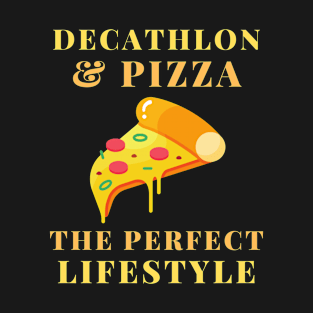 decathlon and pizza lifestyle T-Shirt