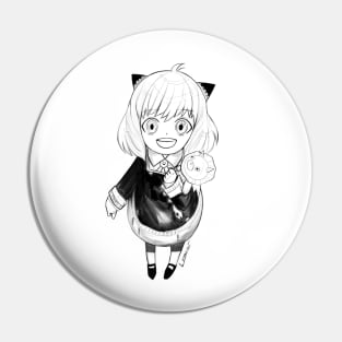 smart girl anya and chimera san ecopop anime kawaii art Pin