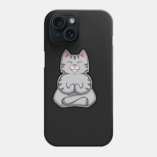 Yoga Cat Meditating Zen Cat Phone Case