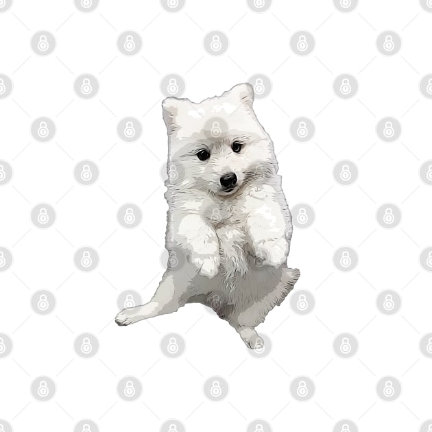 Japanese Spitz Cute Puppy Dog by ElegantCat