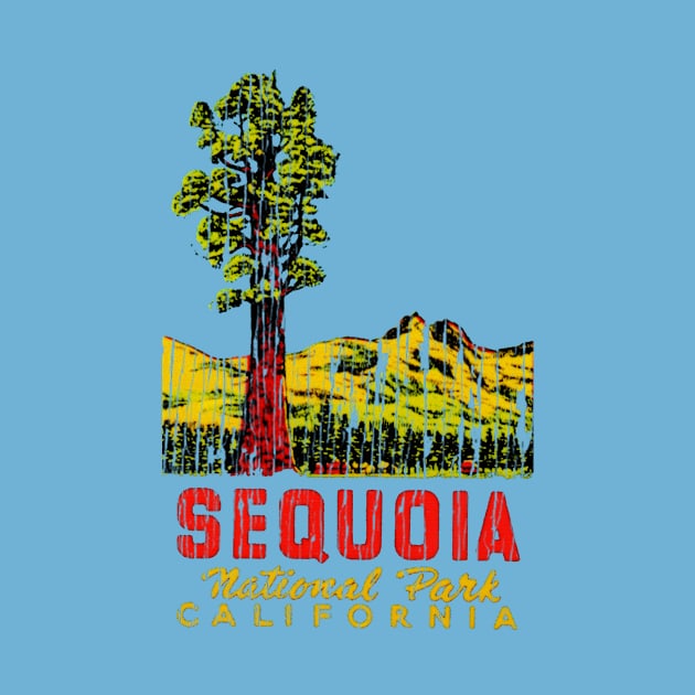 Sequoia National Park California Vintage by Hilda74