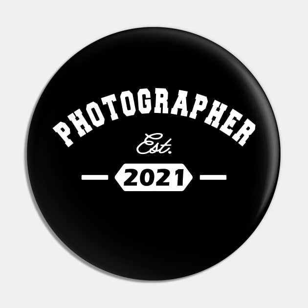 Photographer Est. 2021 Pin by KC Happy Shop