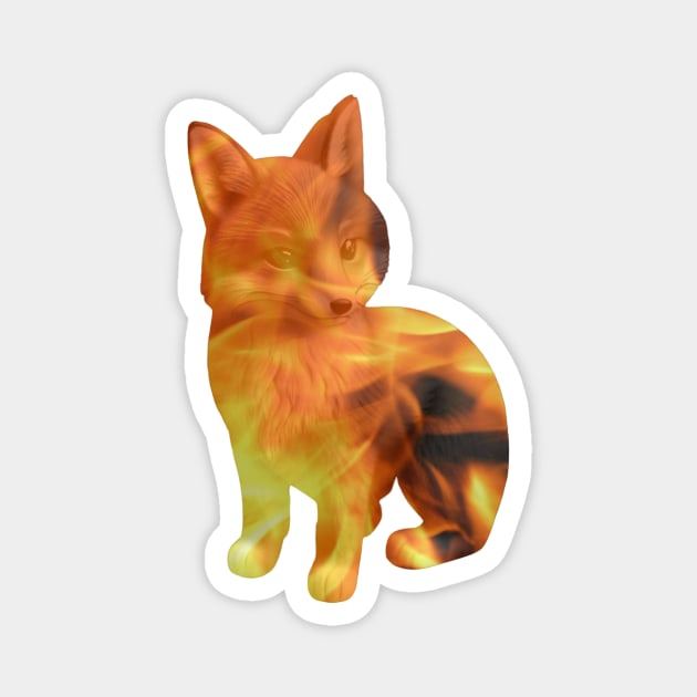 Fire! fox. Magnet by Geomhectic