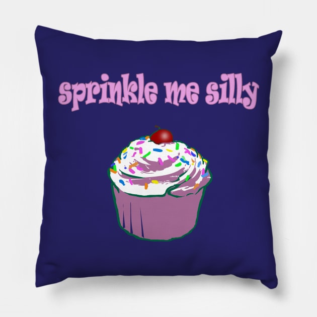 Sprinkle Me Silly Pillow by Galitoosh