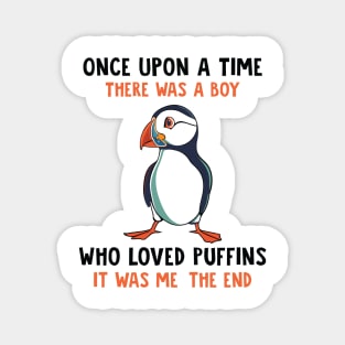 funny Puffins Magnet