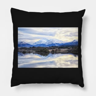 Winter Reflections on Loch Awe Pillow