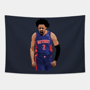 Cade Cunningham Vector Celebration Tapestry