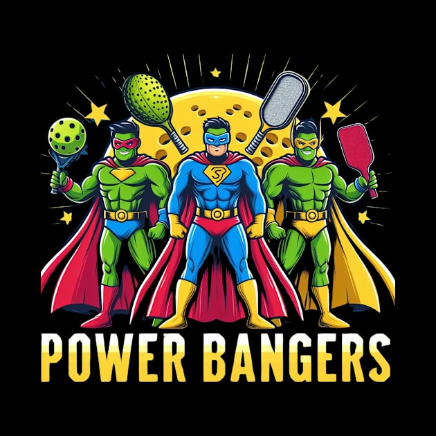 Pickleball POWER BANGERS Superheroes #5 by Battlefoxx Living Earth