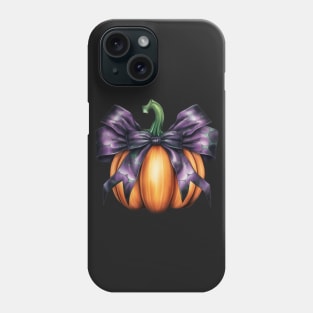 Fall Pumpkin with Big silk Bow Phone Case