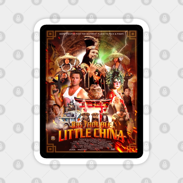 Big trouble in little China Magnet by SAN ART STUDIO 