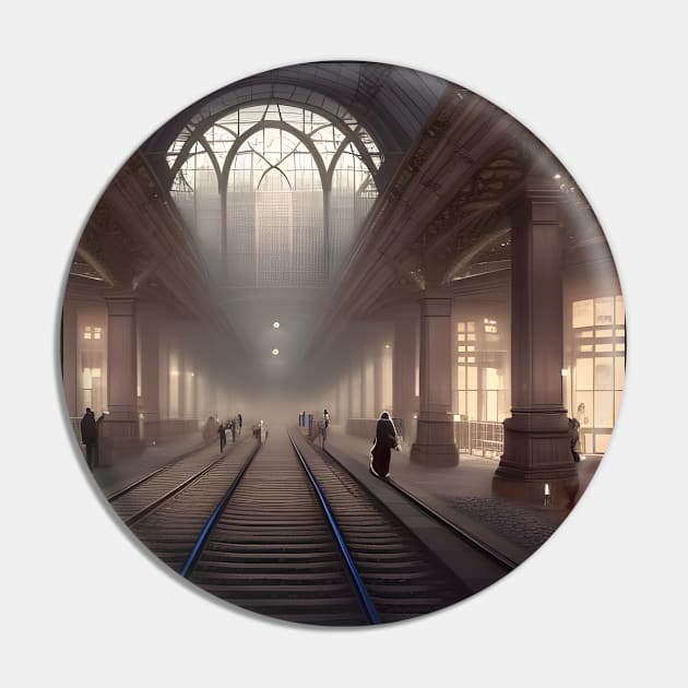 Middle Ages Train Station Pin by SmartPufferFish