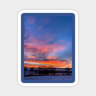 Winter sunrise Magnet