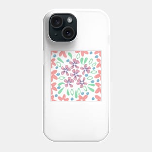 Marker pen floral pastel Phone Case