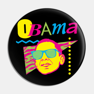 Obama - 80s Pin